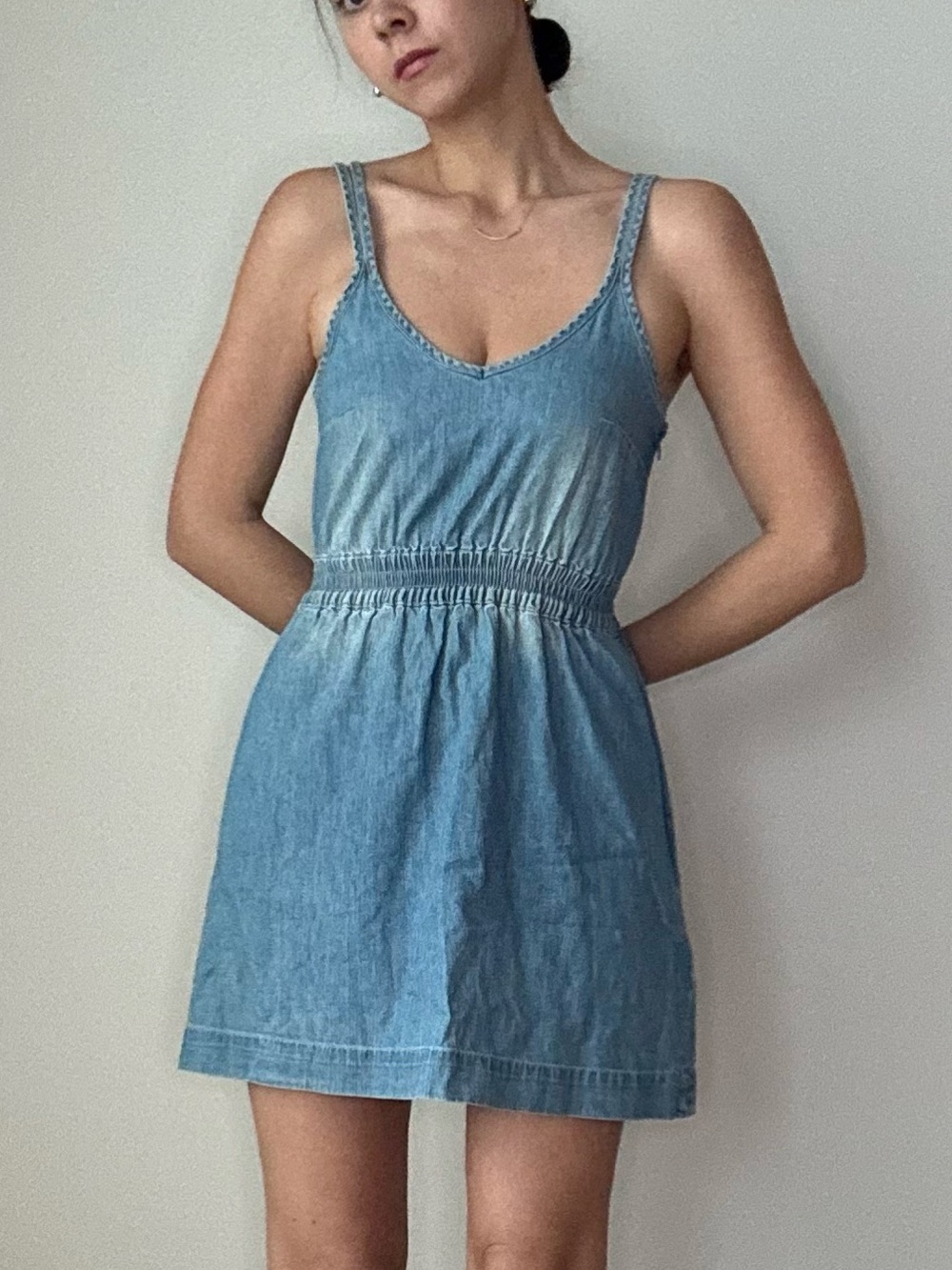 Light Wash Denim Dress /Vintage